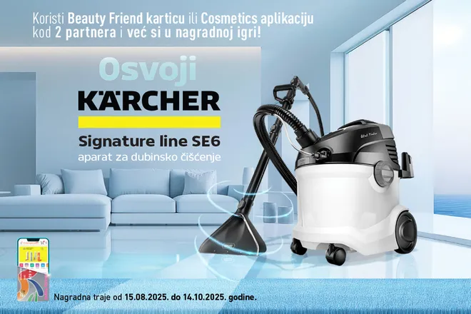 Osvojite KARCHER aparat za dubinsko čišćenje doma uz Beauty Friend nagradnu igru!